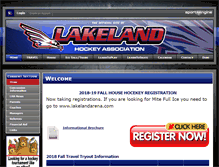 Tablet Screenshot of lakelandhockey.org